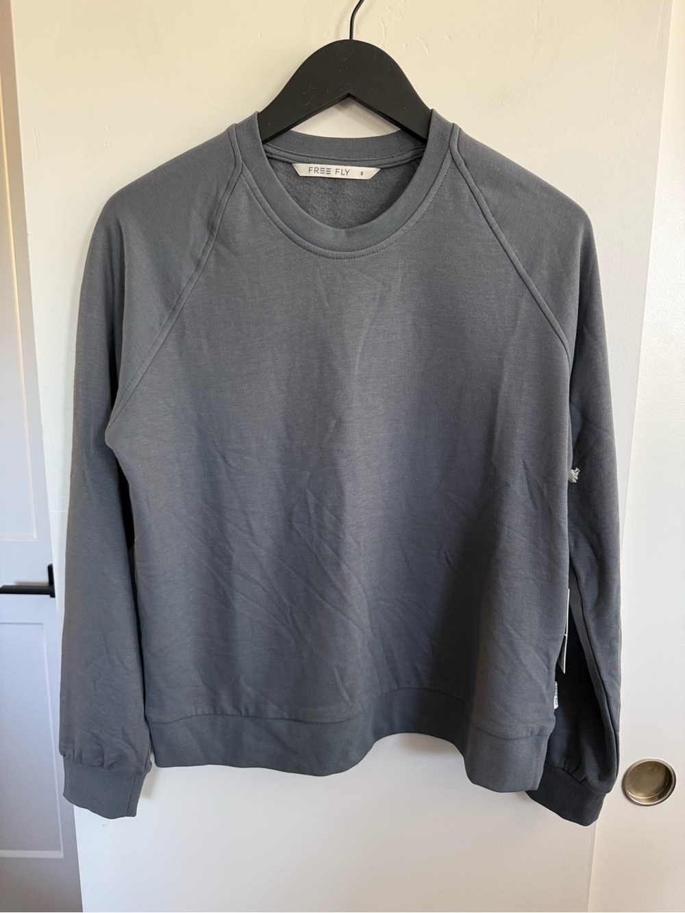 NWT Free Fly Women's Bamboo Lightweight Fleece Crew Size Small